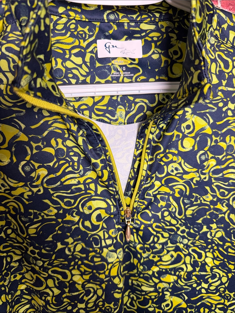New Women’s Greg Norman 1/4 Quarter Zip Golf Pullover Sea Skin Large - Picture 5 of 10